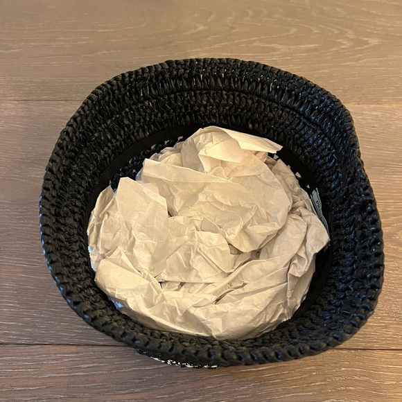 Prada Midnight Black Woven Hat - Picture 6 of 6